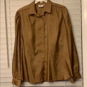 JH Collectibles - vintage size 14 gold blouse